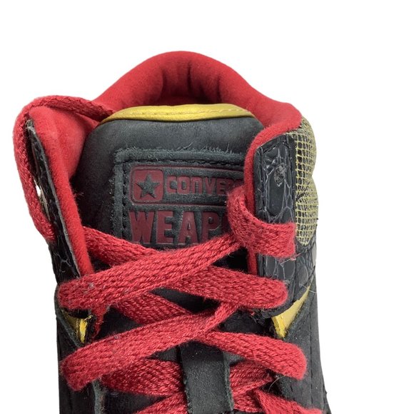 CONVERSE Lady Weapon Basketball Sneakers Women 6 Black Leather Style #514517 - Picture 5 of 6